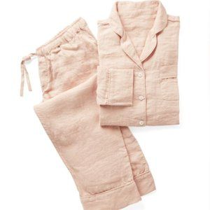 Serena & Lily positano linen pajama set
